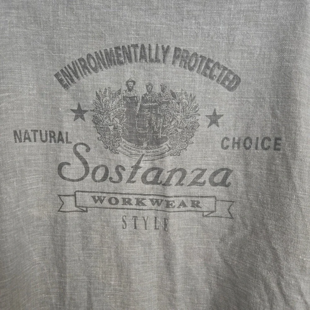 Sostanza Natural Choice Linen‎ Jacket Women's XL Beige Button Front Workwear